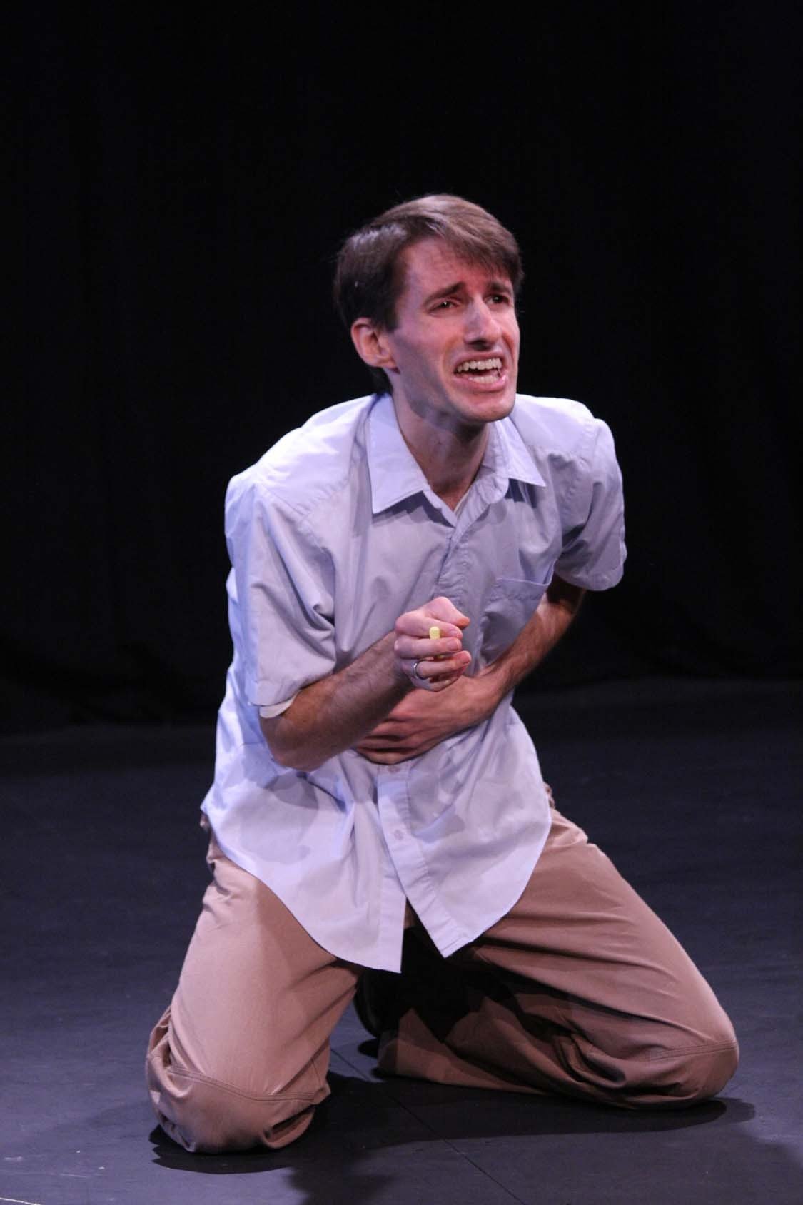 Jonathan Mirin performing in "Riding the Wave"